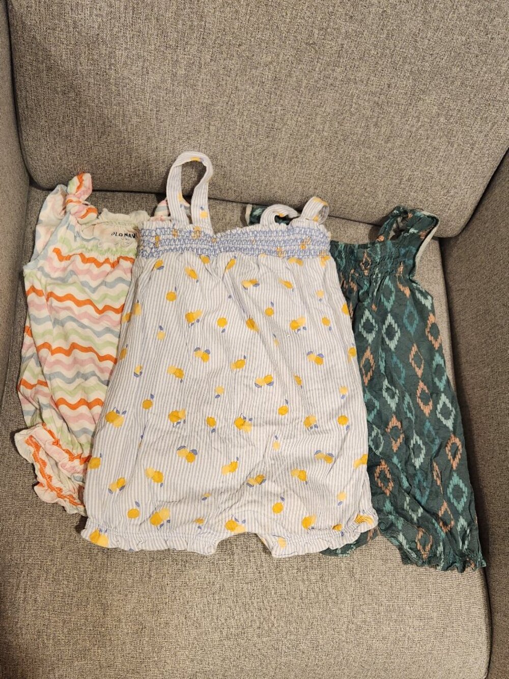 Baby girl summer romper x3 lot